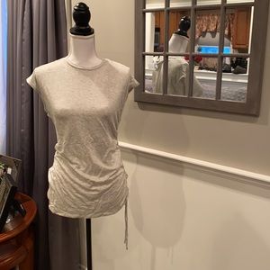 Gray sleeveless banana republic shirt